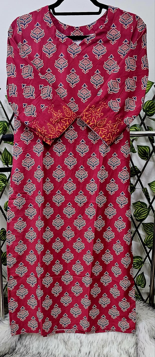 Women's Cotton Block Print Kurta with Pants and Dupatta Set | 3-Piece Ethnic Wear Suit