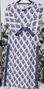 Women's Cotton Printed Kurta, Pant, and Dupatta Set | 3-Piece Ethnic Wear
